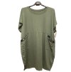 Šaty oversize krátký rukáv dámské nadrozměr (4XL/5XL ONE SIZE) ITALSKÁ MÓDA IM423002/DU (Velikost 4XL/5XL, Barva Černá)
