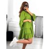 Šaty oversize 3/4 dlouhý rukáv dámské (S/M ONE SIZE) ITALSKÁ MÓDA IMWGB231731/DU (Velikost S/M/L, Barva béžová)