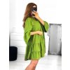 Šaty oversize 3/4 dlouhý rukáv dámské (S/M ONE SIZE) ITALSKÁ MÓDA IMWGB231731/DU (Velikost S/M/L, Barva béžová)