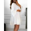 Šaty oversize 3/4 dlouhý rukáv dámské (S/M ONE SIZE) ITALSKÁ MÓDA IMWGB231731/DU
