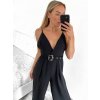 Overal dlouhý na ramínka dámský (S/M ONE SIZE) ITALSKÁ MÓDA IMPCF2312660/DU (Velikost S/M/L, Barva Černá)