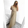 Šaty dlouhé třpytivé bez rukávu dámské (S/M ONE SIZE) ITALSKÁ MÓDA IMPBB23S3558/DU