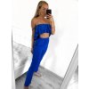 Souprava letní kalhoty a top na ramínka dámská (S/M ONE SIZE) ITALSKÁ MÓDA IMWGB231540/DU (Velikost S/M/L, Barva Černá)