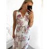 Šaty dlouhé letní na ramínka dámské (S/M ONE SIZE) ITALSKÁ MÓDA IMD23231-3/DU (Velikost S/M/L, Barva bílá)