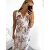 Šaty dlouhé letní na ramínka dámské (S/M ONE SIZE) ITALSKÁ MÓDA IMD23231-3/DU (Velikost S/M/L, Barva bílá)