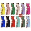 Šaty dlouhé elegantní letní bez rukávu s volánky dámské (S/M ONE SIZE) ITALSKÁ MÓDA IMWB23318/DUR (Velikost S/M/L, Barva světle modrá)