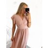 Šaty dlouhé elegantní letní bez rukávu s volánky dámské (S/M ONE SIZE) ITALSKÁ MÓDA IMWB23318/DUR (Velikost S/M/L, Barva světle modrá)