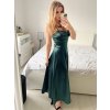 Šaty společenské dlouhé elegantní na ramínka šněrovací dámské ROSE (S/M ONE SIZE) ITALSKá MODA IM323013/DU (Velikost S/M/L, Barva bílá)