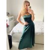 Šaty společenské dlouhé elegantní na ramínka šněrovací dámské ROSE (S/M ONE SIZE) ITALSKá MODA IM323013/DU (Velikost S/M/L, Barva bílá)