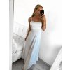 Šaty společenské dlouhé elegantní na ramínka šněrovací dámské ROSE (S/M ONE SIZE) ITALSKá MODA IM323013/DU