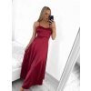Šaty společenské dlouhé elegantní na ramínka šněrovací dámské ROSE (S/M ONE SIZE) ITALSKá MODA IM323013/DU (Velikost S/M/L, Barva bílá)