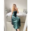 Šaty společenské dlouhé elegantní na ramínka šněrovací dámské ROSE (S/M ONE SIZE) ITALSKá MODA IM323013/DU (Velikost S/M/L, Barva bílá)