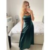 Šaty společenské dlouhé elegantní na ramínka šněrovací dámské ROSE (S/M ONE SIZE) ITALSKá MODA IM323013/DU (Velikost S/M/L, Barva bílá)