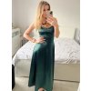 Šaty společenské dlouhé elegantní na ramínka šněrovací dámské ROSE (S/M ONE SIZE) ITALSKá MODA IM323013/DU (Velikost S/M/L, Barva bílá)
