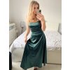 Šaty společenské dlouhé elegantní na ramínka šněrovací dámské ROSE (S/M ONE SIZE) ITALSKá MODA IM323013/DU (Velikost S/M/L, Barva bílá)