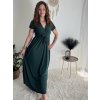 Šaty dlouhé letní krátký rukáv dámské (S/M ONE SIZE) ITALSKá MóDA IM323111/DU (Velikost S/M/L, Barva béžová)