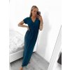 Šaty dlouhé letní krátký rukáv dámské (S/M ONE SIZE) ITALSKá MóDA IM323111/DU (Velikost S/M/L, Barva béžová)