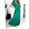 Šaty dlouhé letní krátký rukáv dámské (S/M ONE SIZE) ITALSKá MóDA IM323111/DU (Velikost S/M/L, Barva béžová)
