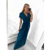 Šaty dlouhé letní krátký rukáv dámské (S/M ONE SIZE) ITALSKá MóDA IM323111/DU (Velikost S/M/L, Barva béžová)