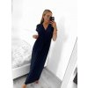Šaty dlouhé letní krátký rukáv dámské (S/M ONE SIZE) ITALSKá MóDA IM323111/DU (Velikost S/M/L, Barva béžová)
