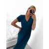 Šaty dlouhé letní krátký rukáv dámské (S/M ONE SIZE) ITALSKá MóDA IM323111/DU (Velikost S/M/L, Barva béžová)