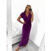 Šaty dlouhé letní krátký rukáv dámské (S/M ONE SIZE) ITALSKá MóDA IM323111/DU (Velikost S/M/L, Barva béžová)