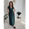 Šaty dlouhé letní krátký rukáv dámské (S/M ONE SIZE) ITALSKá MóDA IM323111/DU (Velikost S/M/L, Barva béžová)