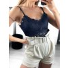 Crop top na ramínka dámský (S/M ONE SIZE) ITALSKÁ MÓDA IMWK231202/DU