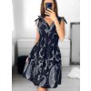 Šaty letní bez rukávů dámské (S/M ONE SIZE) BYVM ITALSKÁ MÓDA IMD23400-2/DU (Velikost S/M/L, Barva Černá)