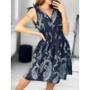 Šaty letní bez rukávů dámské (S/M ONE SIZE) BYVM ITALSKÁ MÓDA IMD23400-2/DU (Velikost S/M/L, Barva Černá)