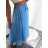 Sukně dlouhá tylová dámská (S/M ONE SIZE) ITALSKÁ MÓDA IMM23M22197/DU