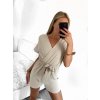 Overal krátký letní krátký rukáv dámský (S/M ONE SIZE) ITALSKÁ MÓDA IMM23M13226/DU