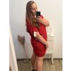 Šaty oversize krátký rukáv dámské nadrozměr (4XL/5XL ONE SIZE) ITALSKÁ MÓDA IM423WRITES/DU (Velikost 4XL/5XL, Barva Černá)