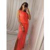 Šaty dlouhé na ramínka letní šifonové bez rukávu dámské (S/M/L ONE SIZE) ITALSKÁ MÓDA IMWB22049/DR (Velikost M/L, Barva bílá)