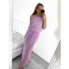 Šaty dlouhé na ramínka letní šifonové bez rukávu dámské (S/M/L ONE SIZE) ITALSKÁ MÓDA IMWB22049/DR (Velikost M/L, Barva bílá)