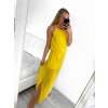 Šaty dlouhé na ramínka letní šifonové bez rukávu dámské (S/M/L ONE SIZE) ITALSKÁ MÓDA IMWB22049/DR (Velikost M/L, Barva bílá)