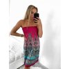 Šaty letní icecool na ramínka dámské (M/L, XL/2XL) AINUOSI ITALSKÁ MODA IMB232759/DR (Velikost M/L, Barva modrá královská)