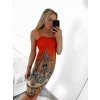 Šaty letní icecool na ramínka dámské (M/L, XL/2XL) AINUOSI ITALSKÁ MODA IMB232759/DR (Velikost M/L, Barva modrá královská)