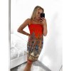Šaty letní icecool na ramínka dámské (M/L, XL/2XL) AINUOSI ITALSKÁ MODA IMB232759/DR (Velikost M/L, Barva modrá královská)