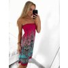 Šaty letní icecool na ramínka dámské (M/L, XL/2XL) AINUOSI ITALSKÁ MODA IMB232759/DR (Velikost M/L, Barva modrá královská)