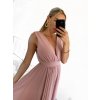Šaty dlouhé společenské bez rukávu dámské (S/M ONE SIZE) ITALSKÁ MÓDA IMPBB22 IMPBB225009kt/DRU (Velikost S/M/L, Barva bílá)