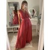 Šaty dlouhé společenské bez rukávu dámské (S/M ONE SIZE) ITALSKÁ MÓDA IMPBB22 IMPBB225009kt/DRU (Velikost S/M/L, Barva bílá)