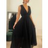 Šaty dlouhé společenské bez rukávu dámské (S/M ONE SIZE) ITALSKÁ MÓDA IMPBB22 IMPBB225009kt/DRU (Velikost S/M/L, Barva bílá)