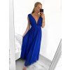 Šaty dlouhé společenské bez rukávu dámské (S/M ONE SIZE) ITALSKÁ MÓDA IMPBB22 IMPBB225009kt/DRU (Velikost S/M/L, Barva bílá)
