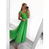 Šaty dlouhé společenské bez rukávu dámské (S/M ONE SIZE) ITALSKÁ MÓDA IMPBB22 IMPBB225009kt/DRU (Velikost S/M/L, Barva bílá)