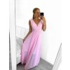 Šaty dlouhé společenské bez rukávu dámské (S/M ONE SIZE) ITALSKÁ MÓDA IMPBB22 IMPBB225009kt/DRU (Velikost S/M/L, Barva bílá)