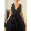 Šaty dlouhé společenské bez rukávu dámské (S/M ONE SIZE) ITALSKÁ MÓDA IMPBB22 IMPBB225009kt/DRU (Velikost S/M/L, Barva bílá)