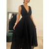 Šaty dlouhé společenské bez rukávu dámské (S/M ONE SIZE) ITALSKÁ MÓDA IMPBB22 IMPBB225009kt/DRU (Velikost S/M/L, Barva bílá)