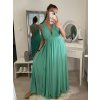 Šaty dlouhé společenské bez rukávu dámské (S/M ONE SIZE) ITALSKÁ MÓDA IMPBB22 IMPBB225009kt/DRU (Velikost S/M/L, Barva bílá)