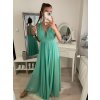 Šaty dlouhé společenské bez rukávu dámské (S/M ONE SIZE) ITALSKÁ MÓDA IMPBB22 IMPBB225009kt/DRU (Velikost S/M/L, Barva bílá)